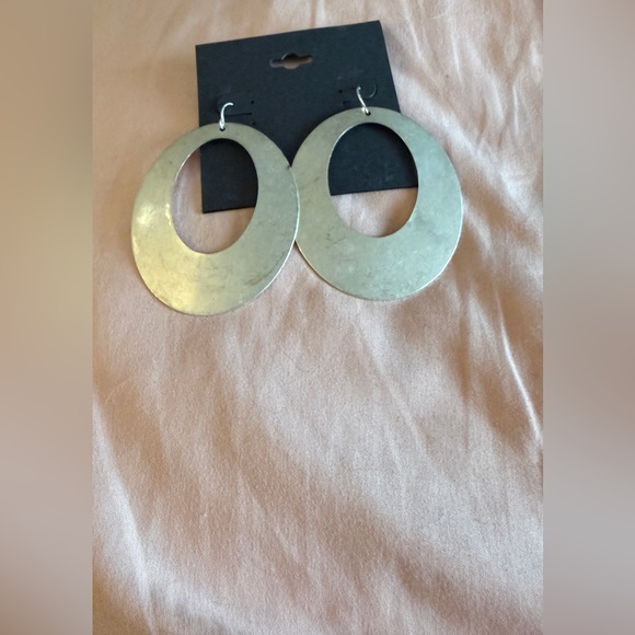 Jewelry - Large Silver Hoop Earrings